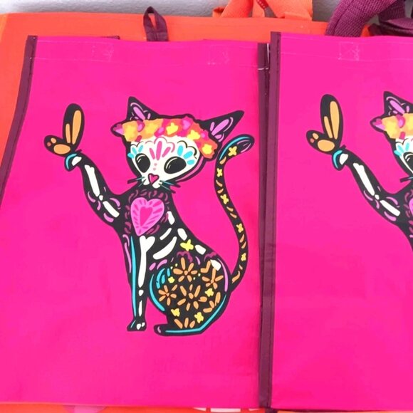 Dia De Los Muertos Day of the Dead Salt + Pepper Shakers+ Reusable Bag New - Picture 8 of 10